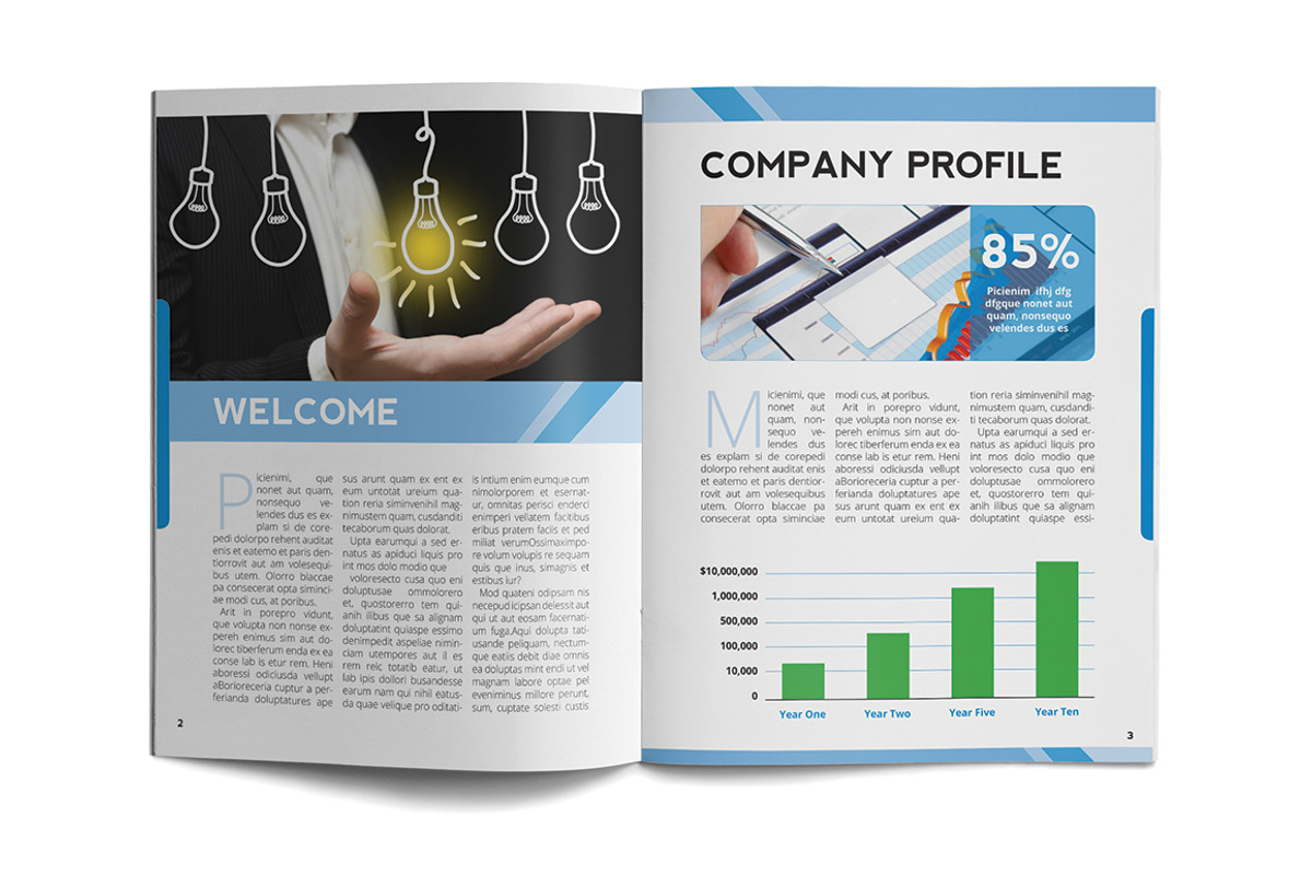 Corporate Multipurpose Brochure, a Brochure Template by MitchLinhardt (Photo 2 of 5)