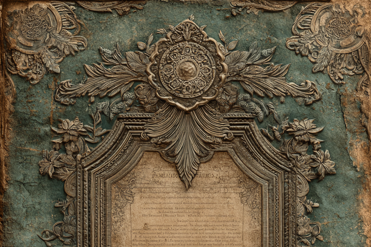 Antique Victorian Bookplate Junk, a Background Graphic by Printable Treasure (Photo 7 of 7)