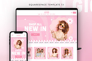 Pink Squarespace 7.1 Template, a Squarespace Template by Template Twist Shop (Thumbnail 1 of 10)