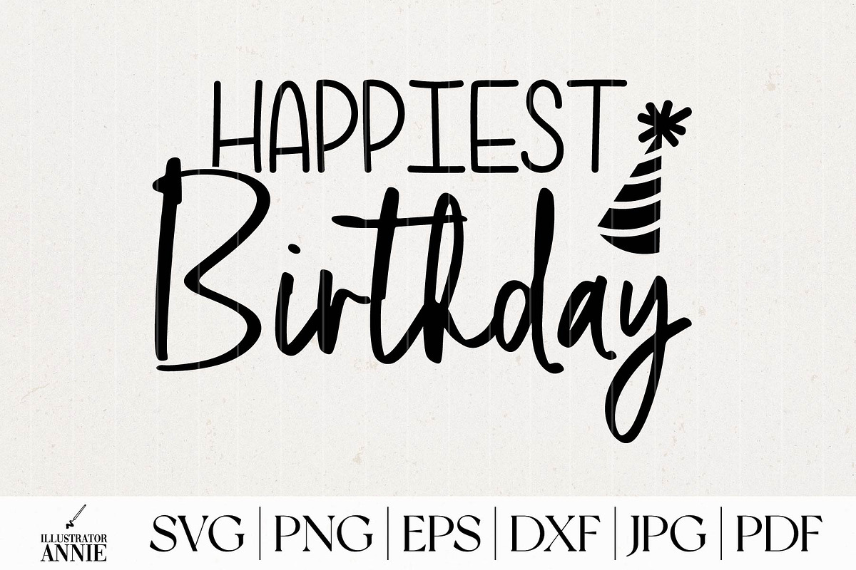 Happy Birthday SVG Bundle, an Object Graphic by IllustratorAnnie (Photo 4 of 4)