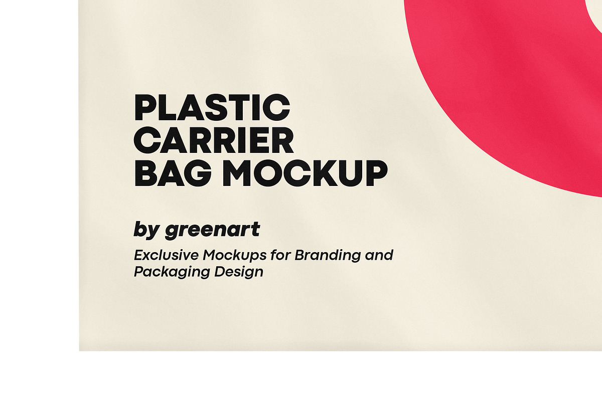 Plastic Carrier Bag Mockup, a Packaging Mockup by Green Art (Photo 5 of 5)