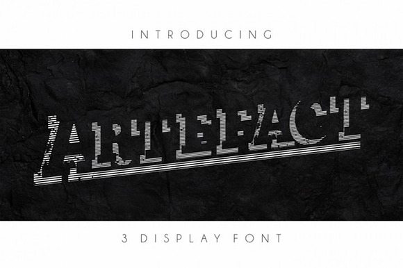 Artefact Display Font in 3 Versions preview 3
