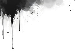 Ink Drips from Top Border, a Photo by LOGOCREATIVE