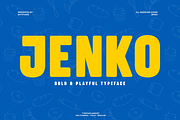 Bold & Playful Sans - Jenko, a Sans Serif Font by Say Studio (Thumbnail 1 of 10)