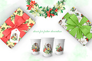Watercolor Christmas decor clipart., a Decorative Illustration by SavinV (Thumbnail 5 of 7)