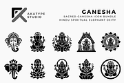Ganesha Drawing Icon Vector, a Solid Icon by Akatype Studio (Thumbnail 1 of 3)