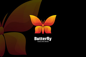 Butterfly Gradient Colorful Style., a Branding & Logo Template by ModalTampang