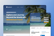 Travel Agent Landing Page, a Landing Page Template by SquidPixey (Thumbnail 2 of 5)
