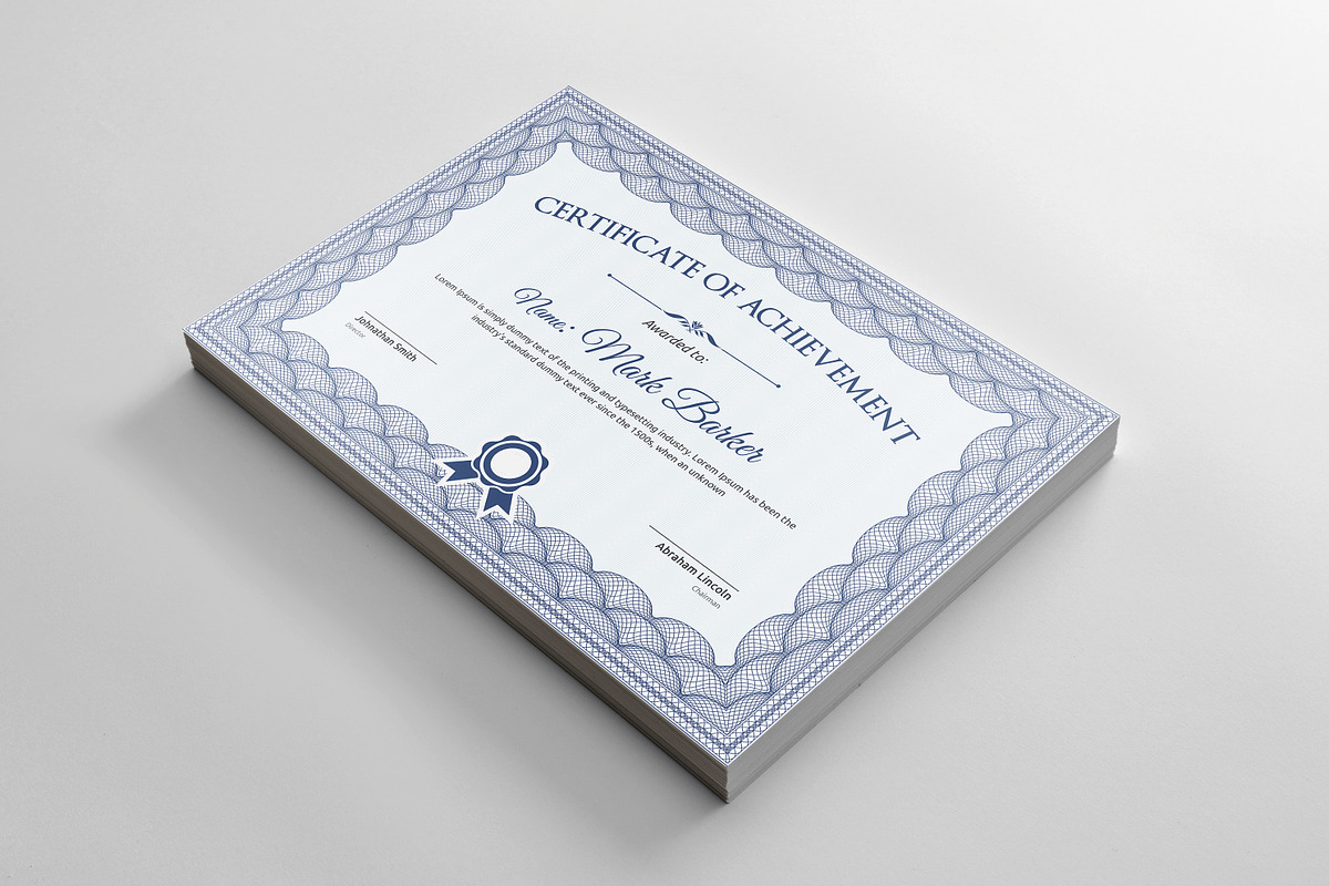 Vintage Certificate Bundle - MS Word, a Stationery Template by Curve Design (Photo 11 of 27)