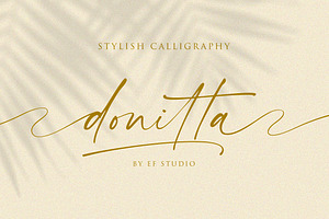 Donitta Stylish Calligraphy