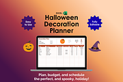 Halloween Decoration Planner - Excel, an App Template by Ardent Workshop (Thumbnail 1 of 3)