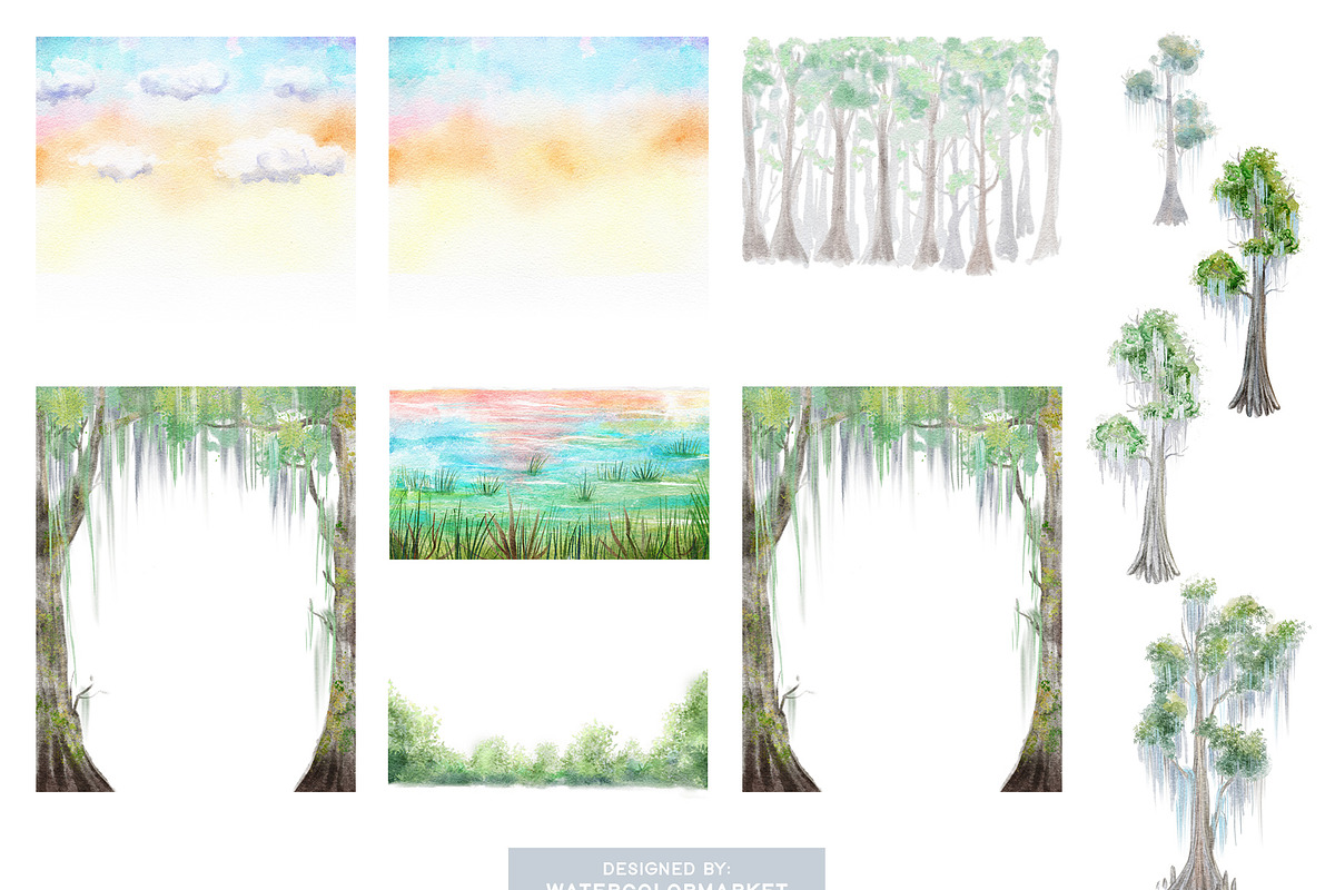 Landscape Creator - Swamp, an Illustration by Dora Katona (Photo 4 of 4)