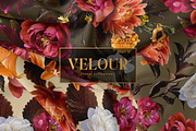 Velour Floral Clip Art Collection, an Object Graphic by Eclectic Anthology (Thumbnail 2 of 9)