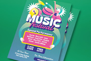 Green Music Festival Flyer Set, a Flyer Template by graphicook (Thumbnail 2 of 3)