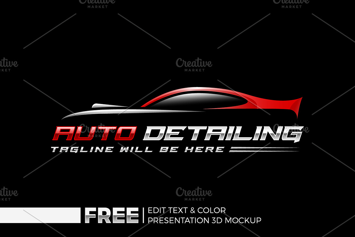 Auto Detailing Logo, Automotive Logo, a Branding & Logo Template by Nahid Hasan Nilim (Photo 1 of 7)
