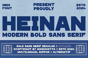 Heinan - Modern Bold Sans Serif