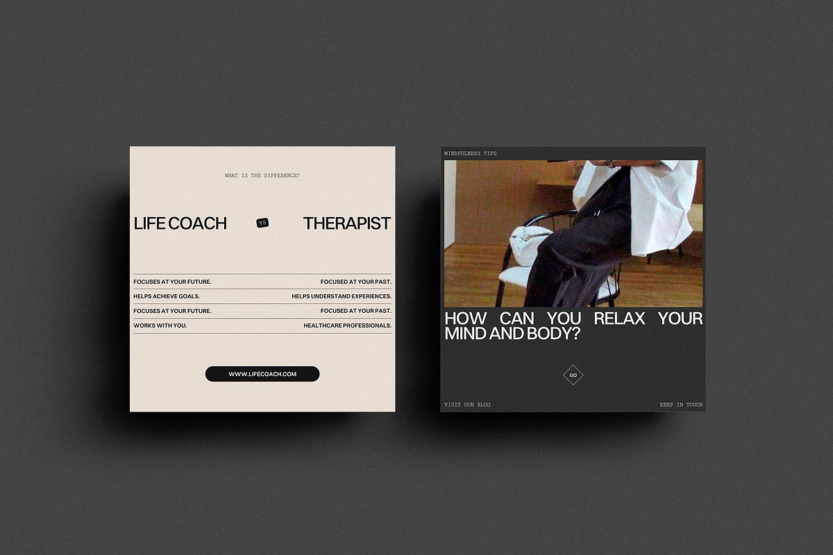 Life Coach Instagram Post, a Social Media Template by Moscovita Studio (Photo 2 of 20)