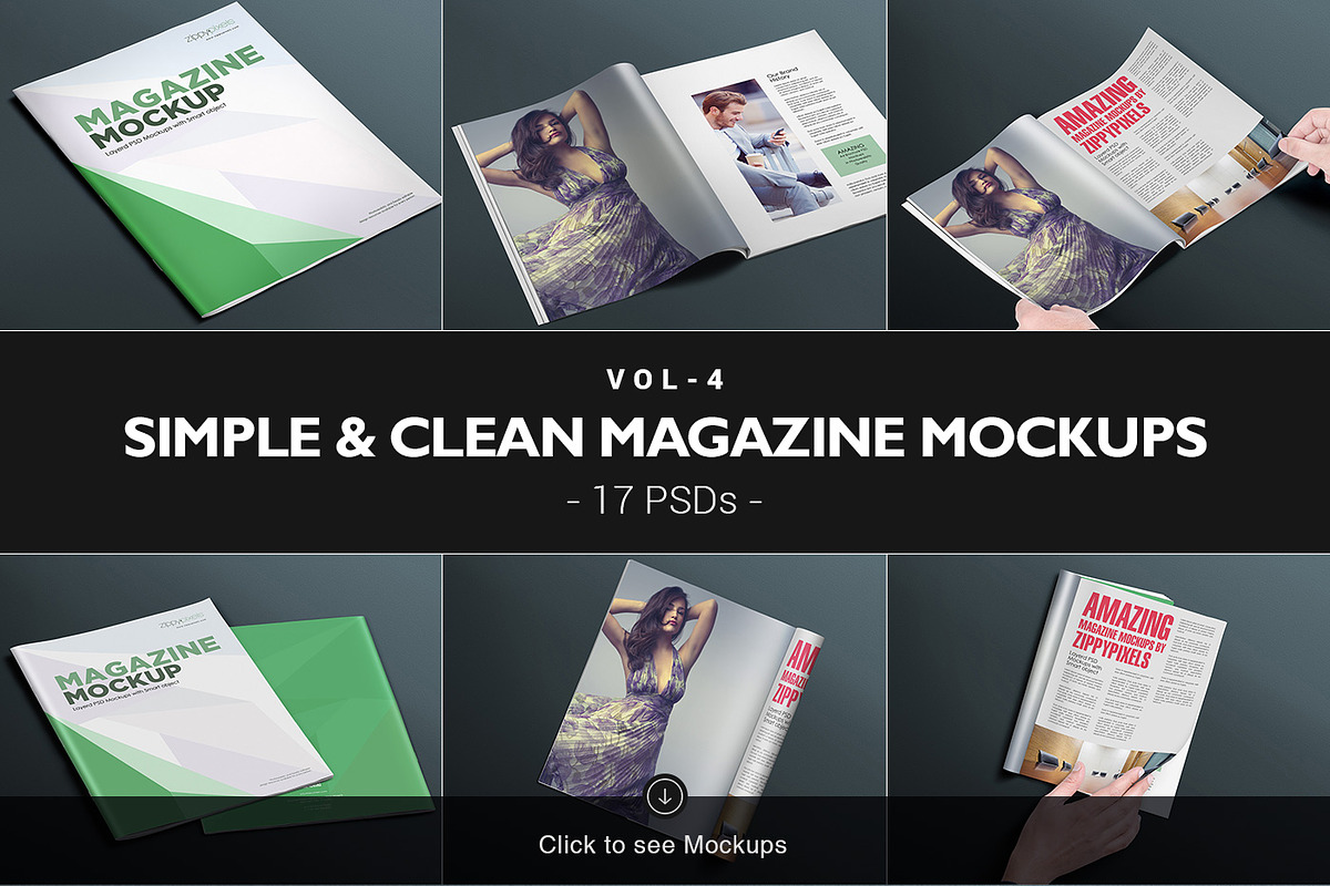 108 Magazine Mockups Bundle, a Print Template by ZippyPixels (Photo 6 of 9)