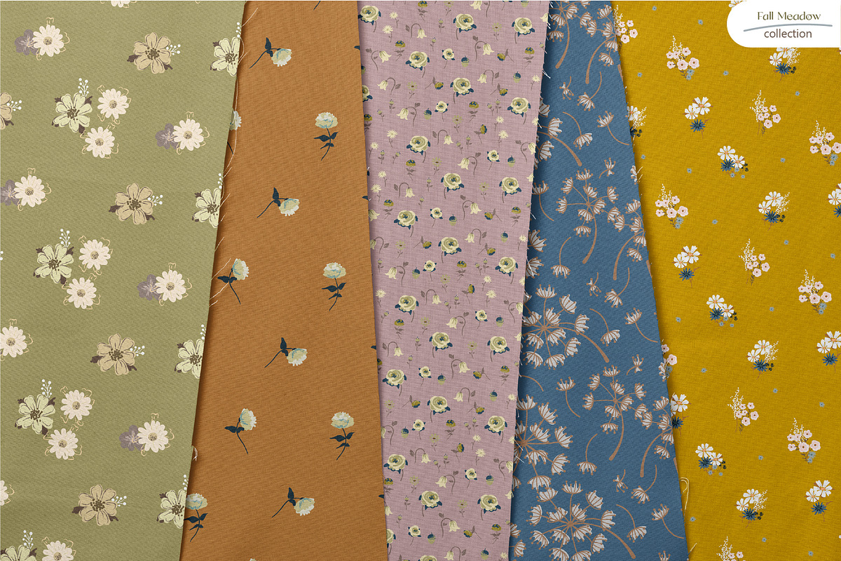 Fall Meadow – Floral Patterns, a Pattern Graphic by InaCorart (Photo 2 of 6)