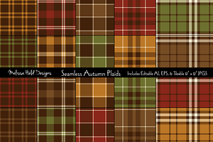 Seamless Autumn Plaids