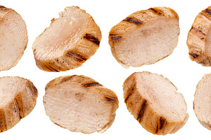 Grilled chicken breast slices, a Food & Drink Photo by Max Lashcheuski
