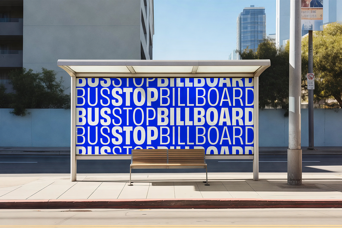 Bus Stop Billboard Mockup PSD, an Advertising Mockup by 4NVRdotcom Mockups (Photo 2 of 2)