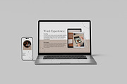 Laptop and iPhone mockup, a Wearable Device Mockup by Creative_A23 (Thumbnail 2 of 6)
