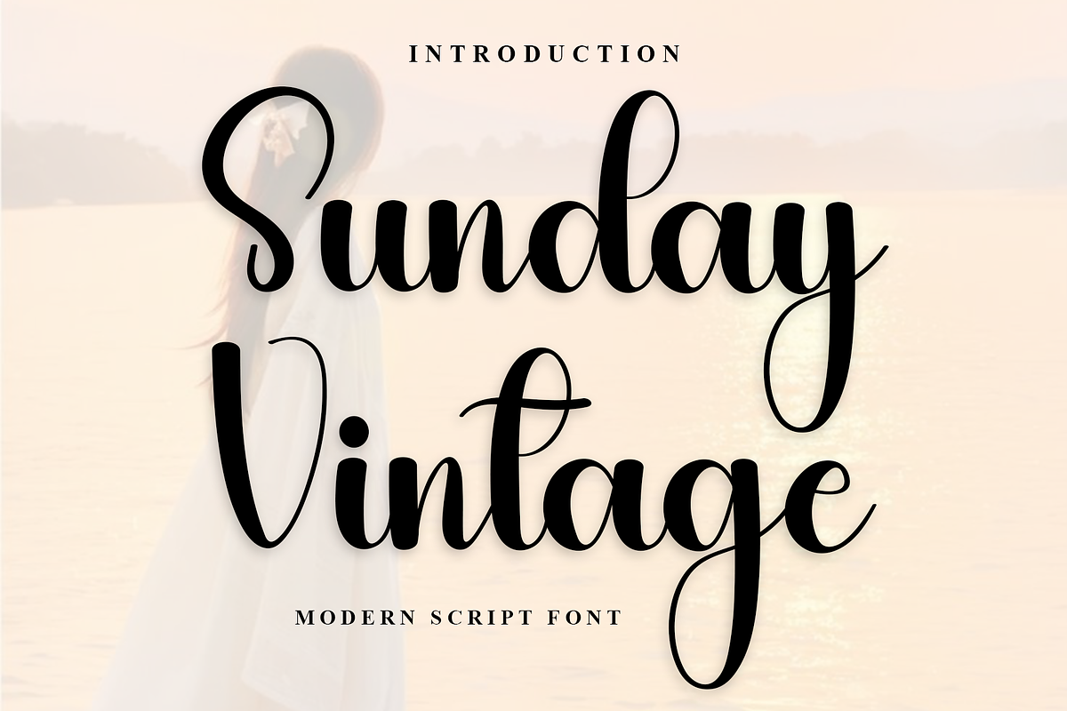 Sunday Vintage, a Handwritten Font by FreshTypeINK (Photo 1 of 8)