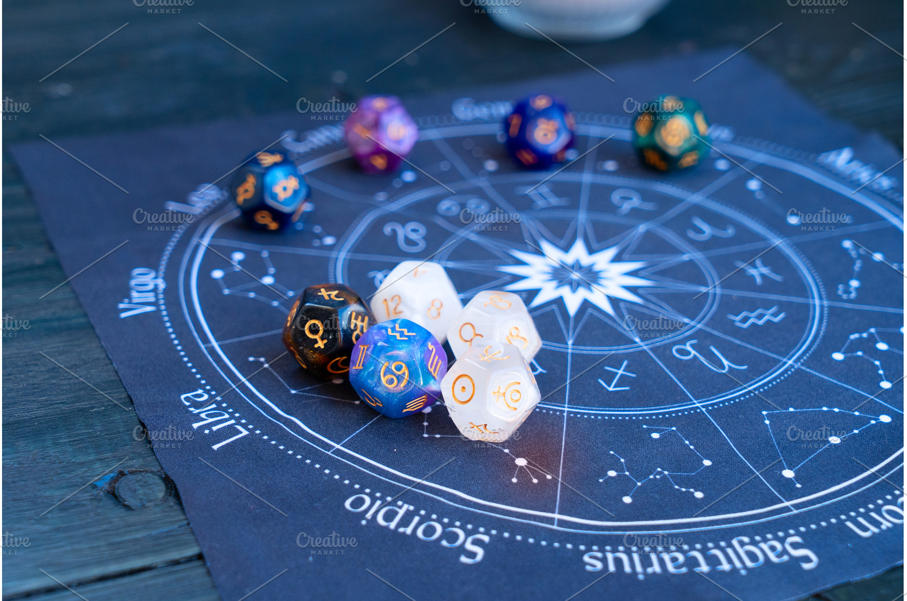 Zodiac horoscope with divination, an Abstract Photo by Neirfy