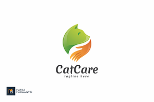 Cat Care - Logo Template