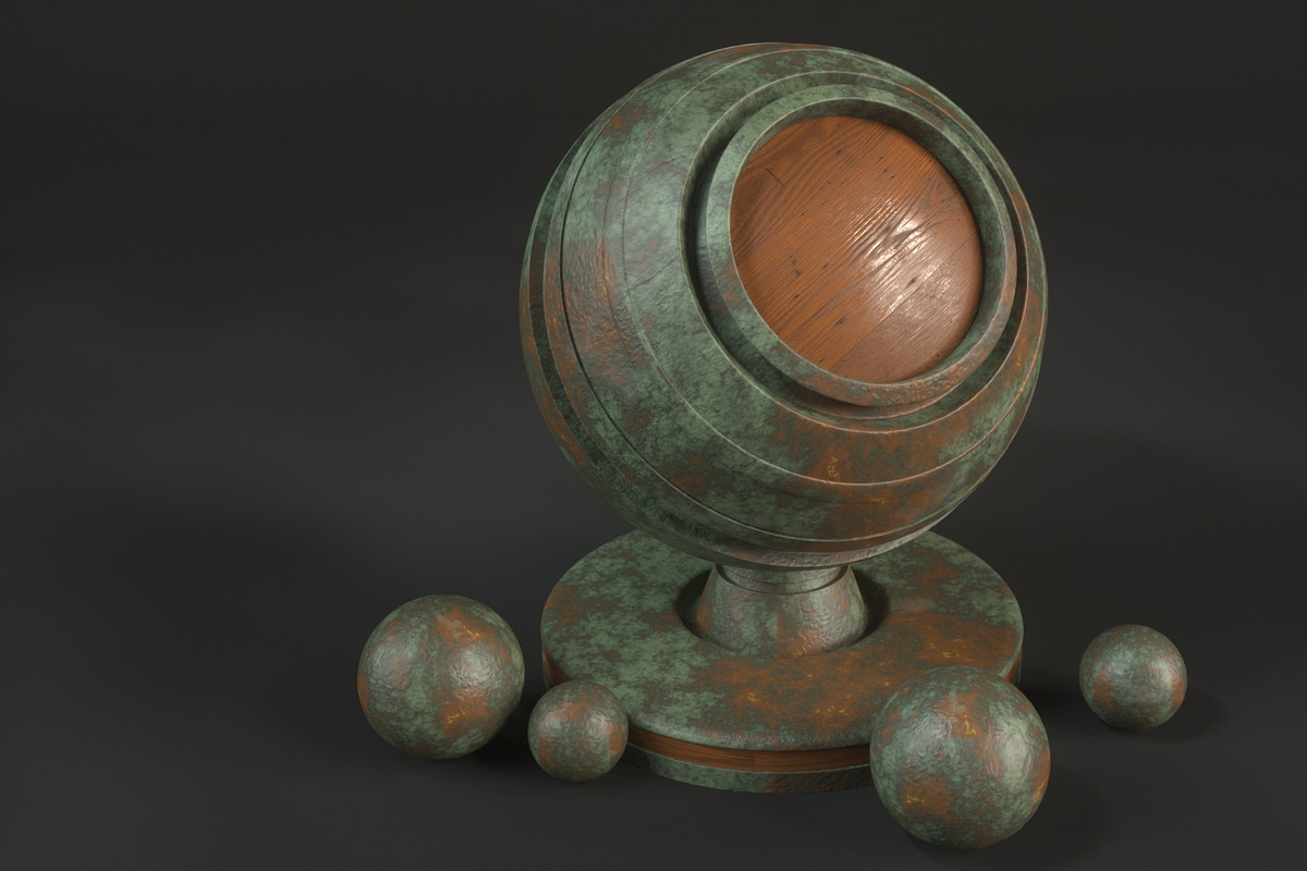 15 Bronze Shaders for C4D Octane, a Textures & Material 3D Model by 3DTreatment (Photo 7 of 33)