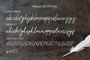 Sakura Font Set, a Script Font by ShowUp! Studio (Thumbnail 8 of 8)