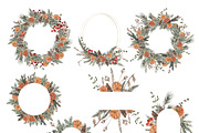 Watercolor Clipart - Winter Wildwood, a Decorative Illustration by Beigetime (Thumbnail 9 of 16)