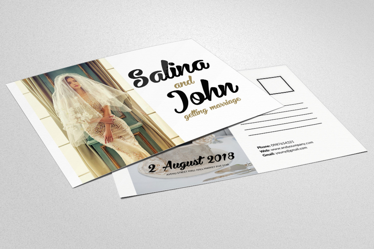 Save The Date Postcard Template, an Invitation Template by Business Flyers (Photo 2 of 3)