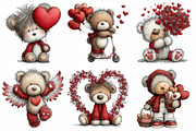 Valentine Teddy Bear Set, an Illustration by Daily.Designs (Thumbnail 5 of 8)