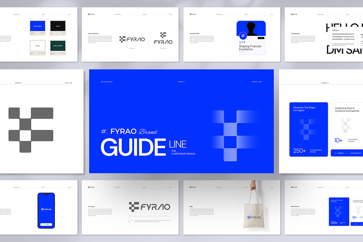 Brand Guideline Presentation, a Presentation Template by graphypix (Photo 1 of 7)