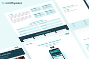 Wealthy Wave - Fintech Landing Page, a Landing Page Template by okey-ikechukwu (Thumbnail 1 of 6)