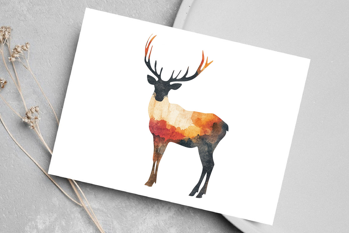 Watercolor Aesthetic Christmas PNG, an Illustration by Canvas Craft (Photo 4 of 7)
