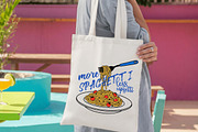 Funny Spaghetti Quote PNG, an Illustration by Canvas Craft (Thumbnail 4 of 6)