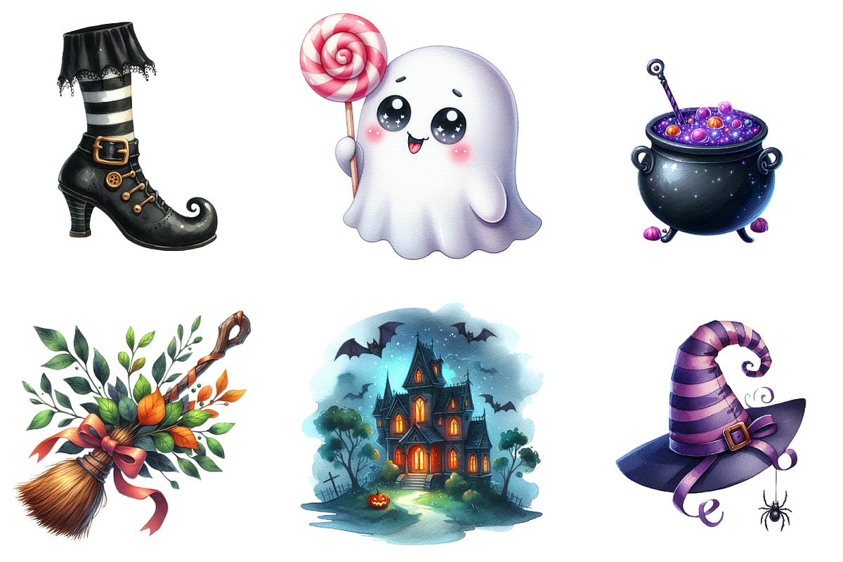 Halloween Clipart Bundle, an Illustration by DreamArtGraphic (Photo 2 of 5)