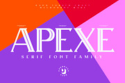 Apexe - Serif Font Family, a Serif Font by UppercapType (Thumbnail 1 of 13)