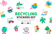Recycling Stickers Collection, an Emoji Icon by Vectors Market (Thumbnail 1 of 6)