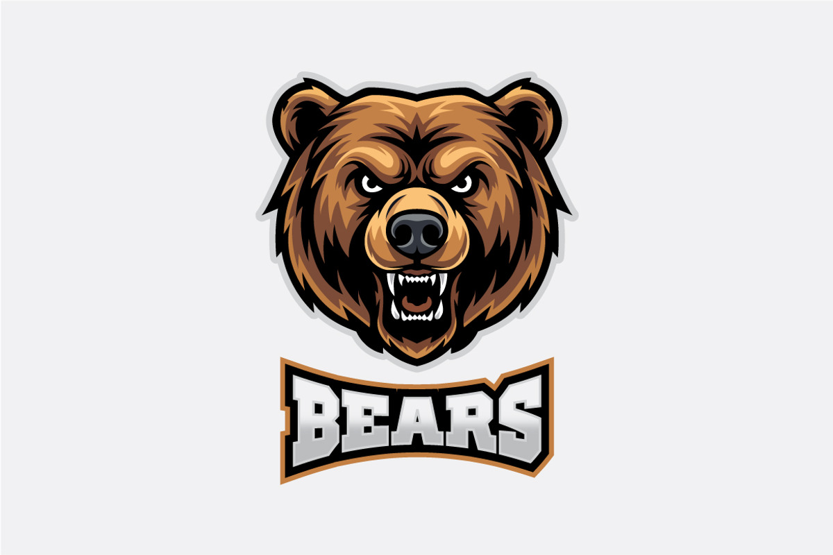 Bear Mascot Cartoon Logo Template, a Branding & Logo Template by shazi (Photo 1 of 2)