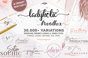 Ladyholic Premade Logo Branding Pack