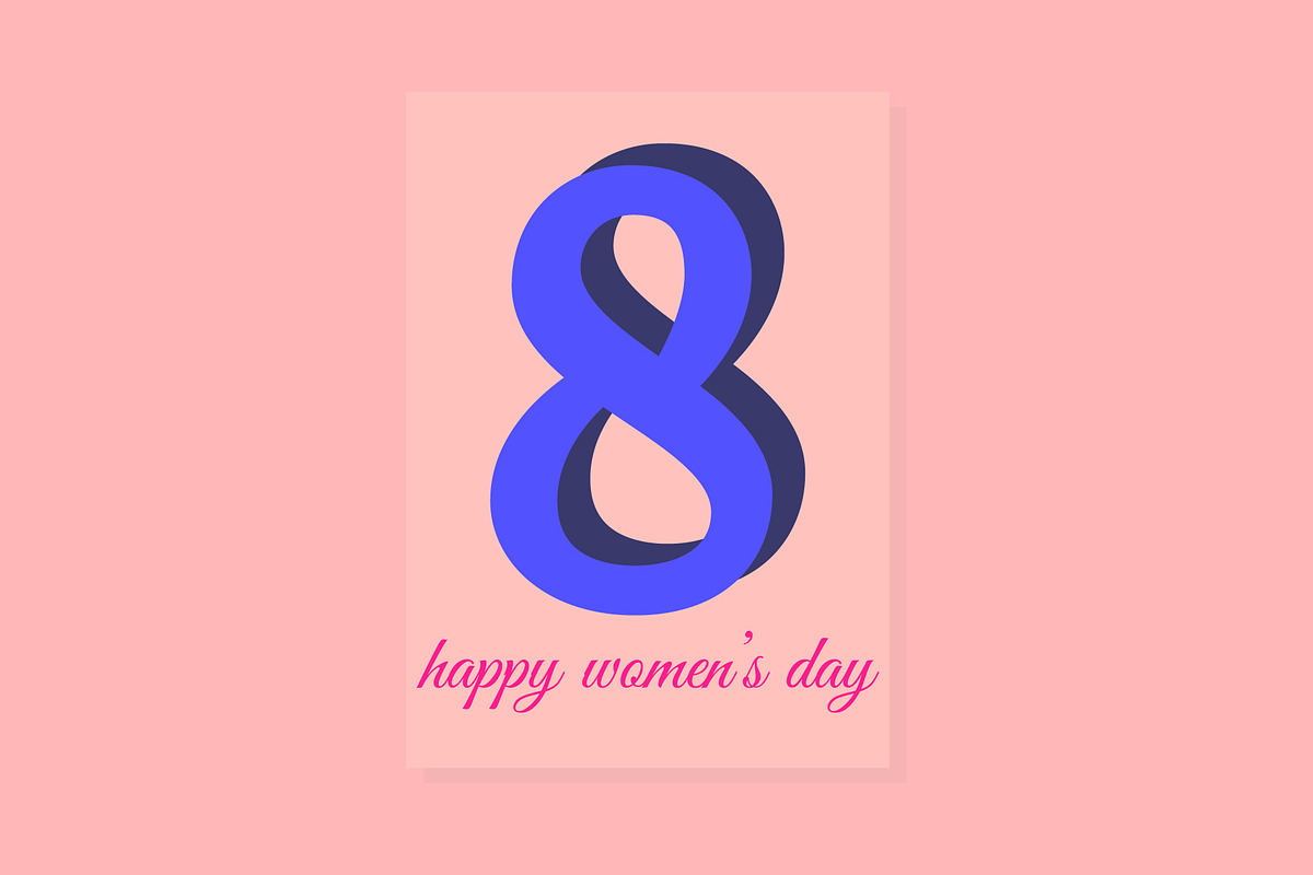 happy women's day cards set, a Card Template by designbydi (Photo 9 of 9)