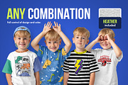 Realistic Kids Boy T-Shirt Mockups, a Shirt Mockup by Hi, Mock-Up! (Thumbnail 5 of 12)