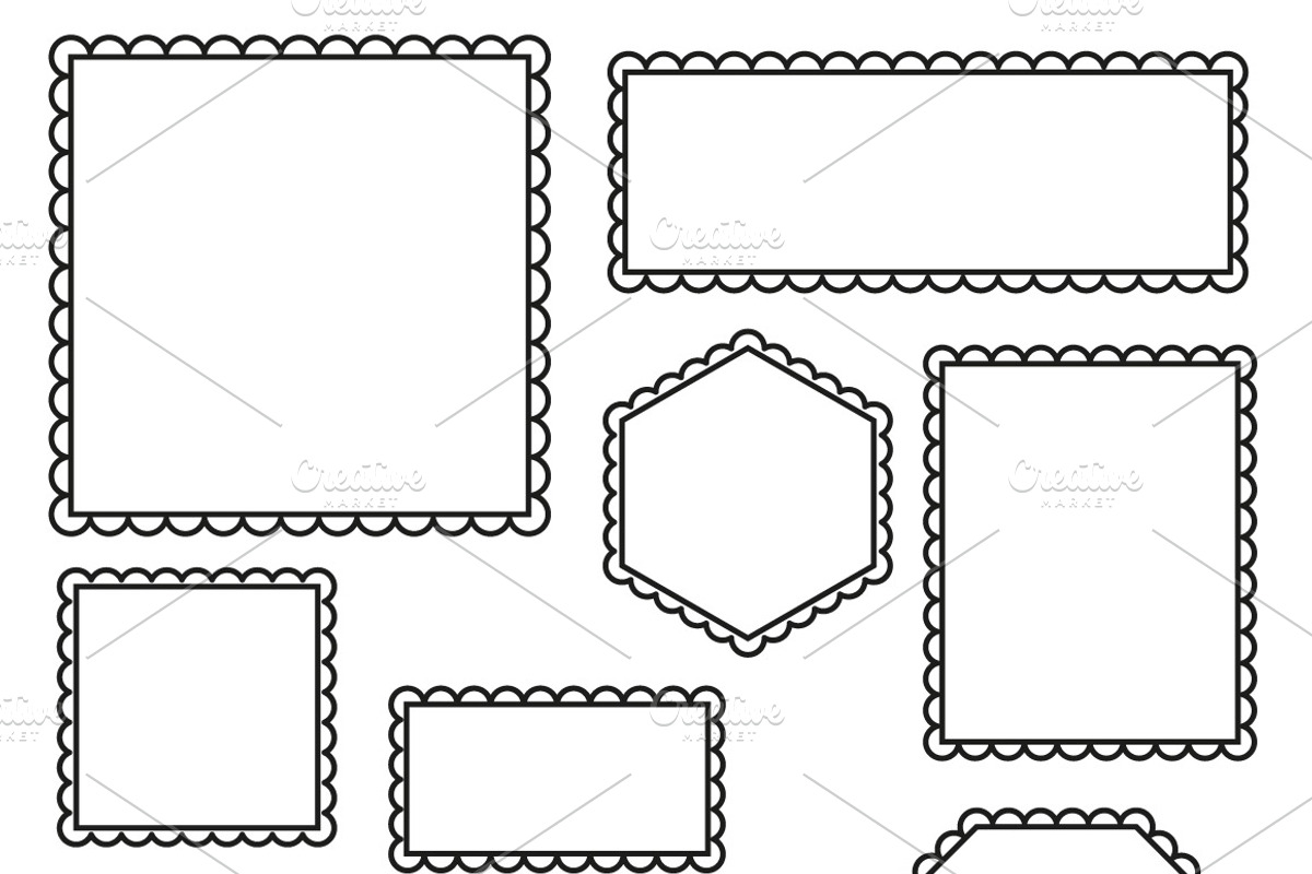 Simple scalloped frames, a Graphic by Wild Rose (Photo 6 of 9)