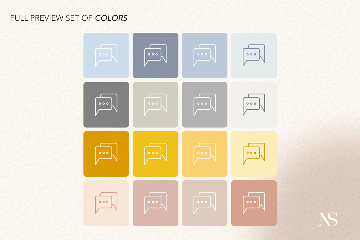 ios14 BASIC Home Screen 1 100+ Icons, an Icon by Olg Store (Photo 6 of 7)
