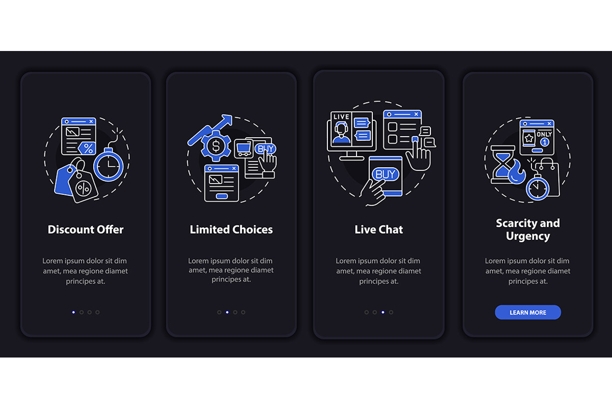 Landing page set night mode, a Templates & Theme by IMG Visuals