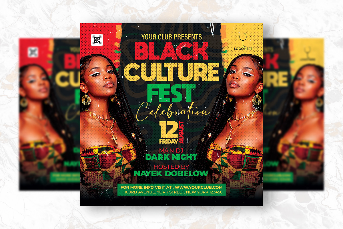 Black culture Fest Party Flyer, a Flyer Template by Shajib Shikder (Photo 2 of 2)